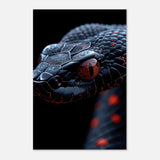 Da Vinci Animal Kingdom Wall art | Wildlife | Black Mamba | snake - Aluminum Print - 50x75 cm / 20x30″ - 