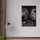 Da Vinci Animal Kingdom Wall art | Wildlife | Lion | Tiger - Brushed Aluminum Print - 70x100 cm / 28x40″ - 