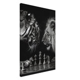 Da Vinci Animal Kingdom Wall art | Wildlife | Lion | Tiger - Canvas - 60x90 cm / 24x36″ - Slim