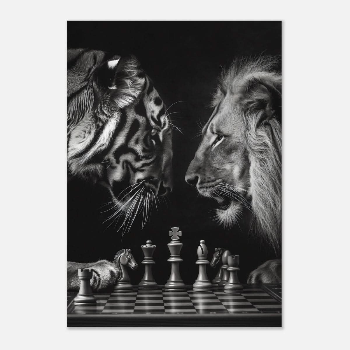 Da Vinci Animal Kingdom Wall art | Wildlife | Lion | Tiger - Aluminum Print - 70x100 cm / 28x40″ - 