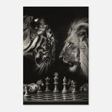 Da Vinci Animal Kingdom Wall art | Wildlife | Lion | Tiger - Wood Prints - 50x75 cm / 20x30″ - 10 mm