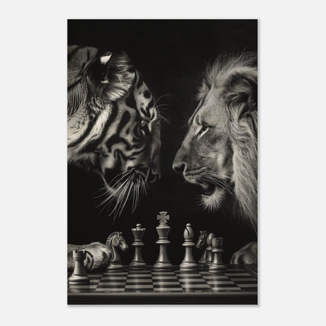 Da Vinci Animal Kingdom Wall art | Wildlife | Lion | Tiger - Wood Prints - 60x90 cm / 24x36″ - 10 mm