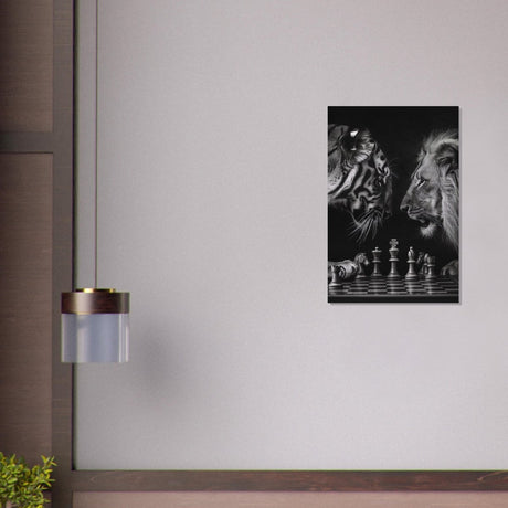 Da Vinci Animal Kingdom Wall art | Wildlife | Lion | Tiger - Brushed Aluminum Print - 50x75 cm / 20x30″ - 