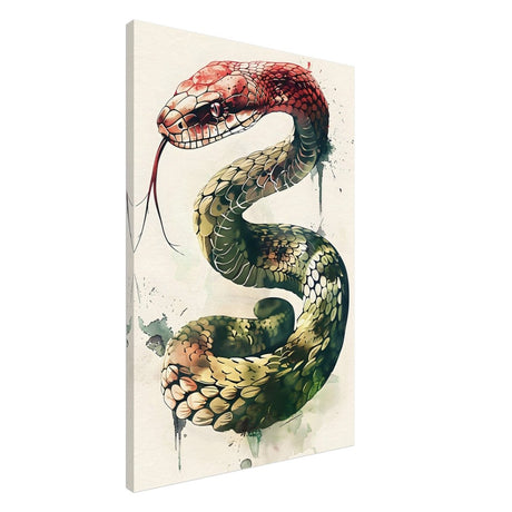 Da Vinci Animal Kingdom Wall art | Wildlife | Snake - Canvas - 60x90 cm / 24x36″ - Slim