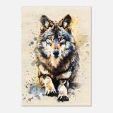Da Vinci Animal Kingdom Wall art | Wildlife | Wolf - Wood Prints - 70x100 cm / 28x40″ - 10 mm
