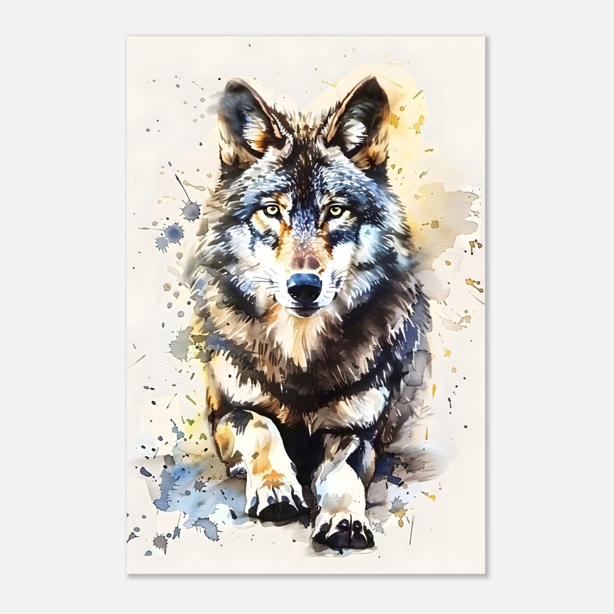 Da Vinci Animal Kingdom Wall art | Wildlife | Wolf - Aluminum Print - 30x45 cm / 12x18″ - 