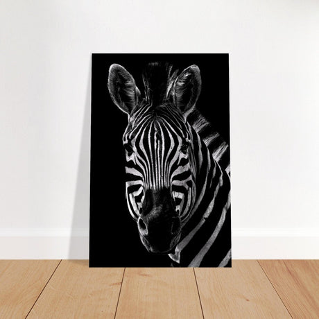 Da Vinci Animal Wall art | Zebra| Animal black and white Prints - Brushed Aluminum Print - 40x60 cm / 16x24″ - 