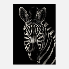 Da Vinci Animal Wall art | Zebra| Animal black and white Prints - Wood Prints - 70x100 cm / 28x40″ - 20 mm