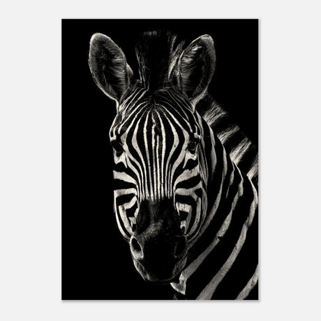 Da Vinci Animal Wall art | Zebra| Animal black and white Prints - Wood Prints - 70x100 cm / 28x40″ - 20 mm