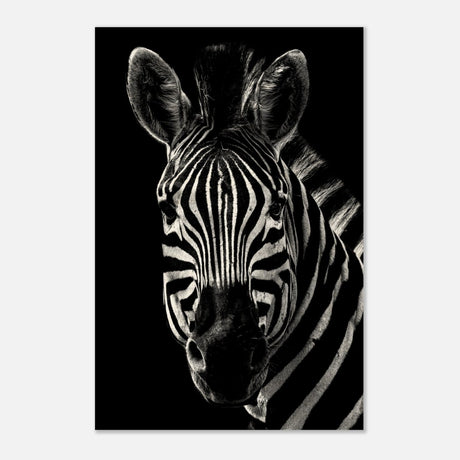 Da Vinci Animal Wall art | Zebra| Animal black and white Prints - Wood Prints - 40x60 cm / 16x24″ - 20 mm