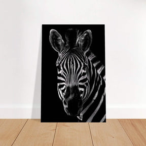 Da Vinci Animal Wall art | Zebra| Animal black and white Prints - Brushed Aluminum Print - 60x90 cm / 24x36″ - 