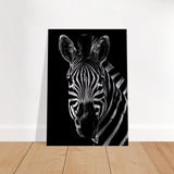 Da Vinci Animal Wall art | Zebra| Animal black and white Prints - Brushed Aluminum Print - 70x100 cm / 28x40″ - 