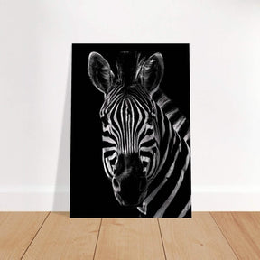 Da Vinci Animal Wall art | Zebra| Animal black and white Prints - Brushed Aluminum Print - 70x100 cm / 28x40″ - 