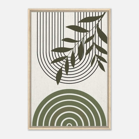 Da Vinci Bohemian Modern Art Wall art print - Framed Canvas - 60x90 cm / 24x36″ - Wood frame