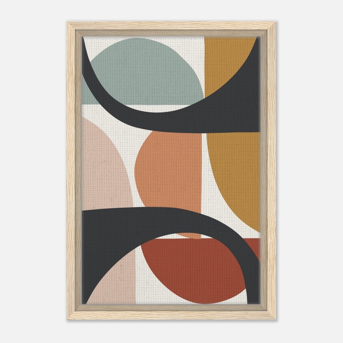 Da Vinci Bohemian Modern Art Wall art print - Framed Canvas - 30x45 cm / 12x18″ - Wood frame