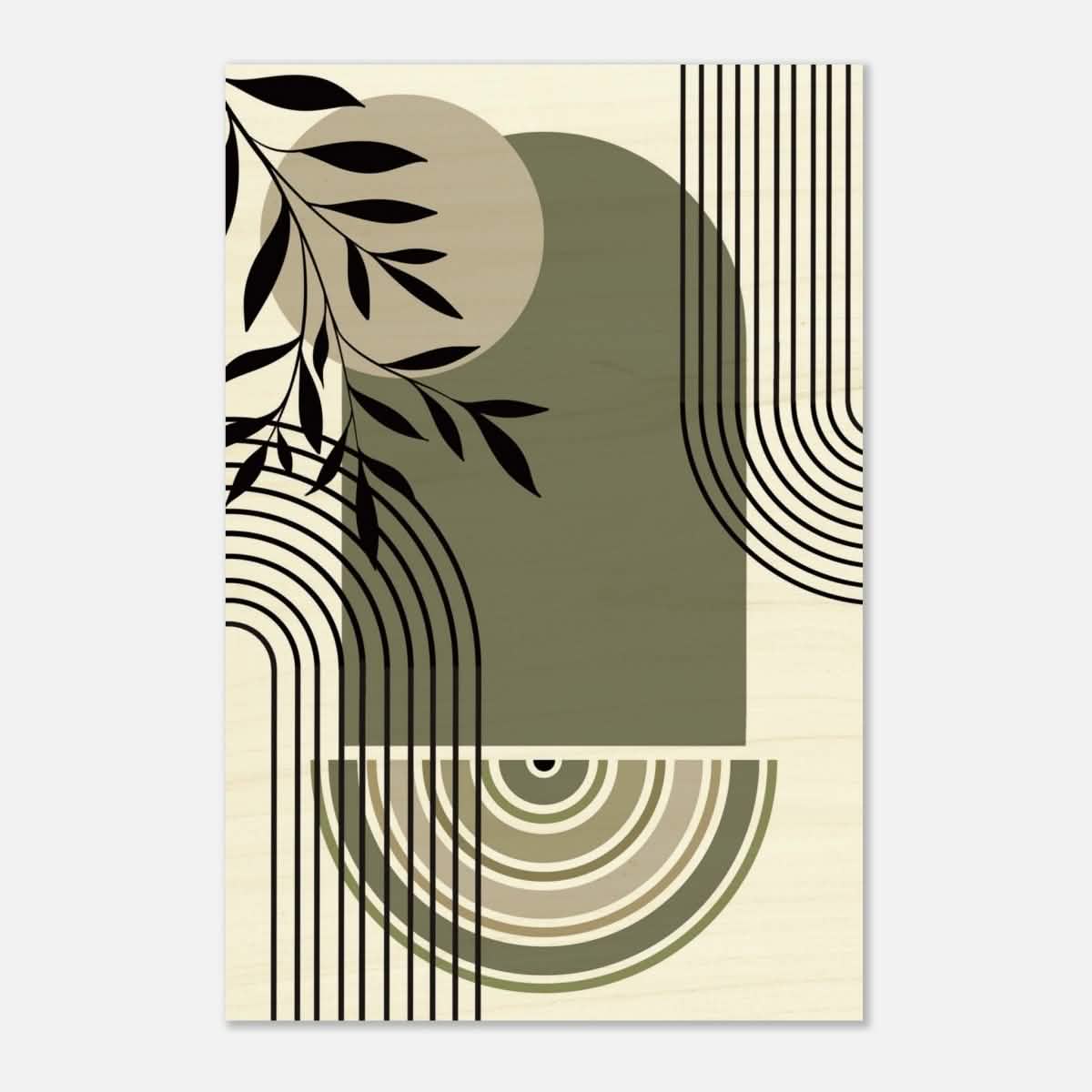 Da Vinci Bohemian Modern Art Wall art print - Wood Prints - 60x90 cm / 24x36″ - 