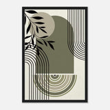 Da Vinci Bohemian Modern Art Wall art print - Framed Canvas - 60x90 cm / 24x36″ - Black frame