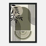 Da Vinci Bohemian Modern Art Wall art print - Framed Canvas - 40x60 cm / 16x24″ - Black frame