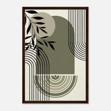 Da Vinci Bohemian Modern Art Wall art print - Framed Canvas - 60x90 cm / 24x36″ - Dark wood frame