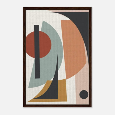 Da Vinci Bohemian Modern Art Wall art print - Framed Canvas - 60x90 cm / 24x36″ - Dark wood frame