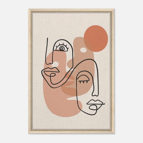 Da Vinci Bohemian Modern Art Wall art print - Framed Canvas - 50x75 cm / 20x30″ - Wood frame