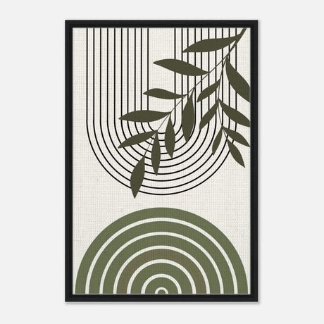 Da Vinci Bohemian Modern Art Wall art print - Framed Canvas - 60x90 cm / 24x36″ - Black frame