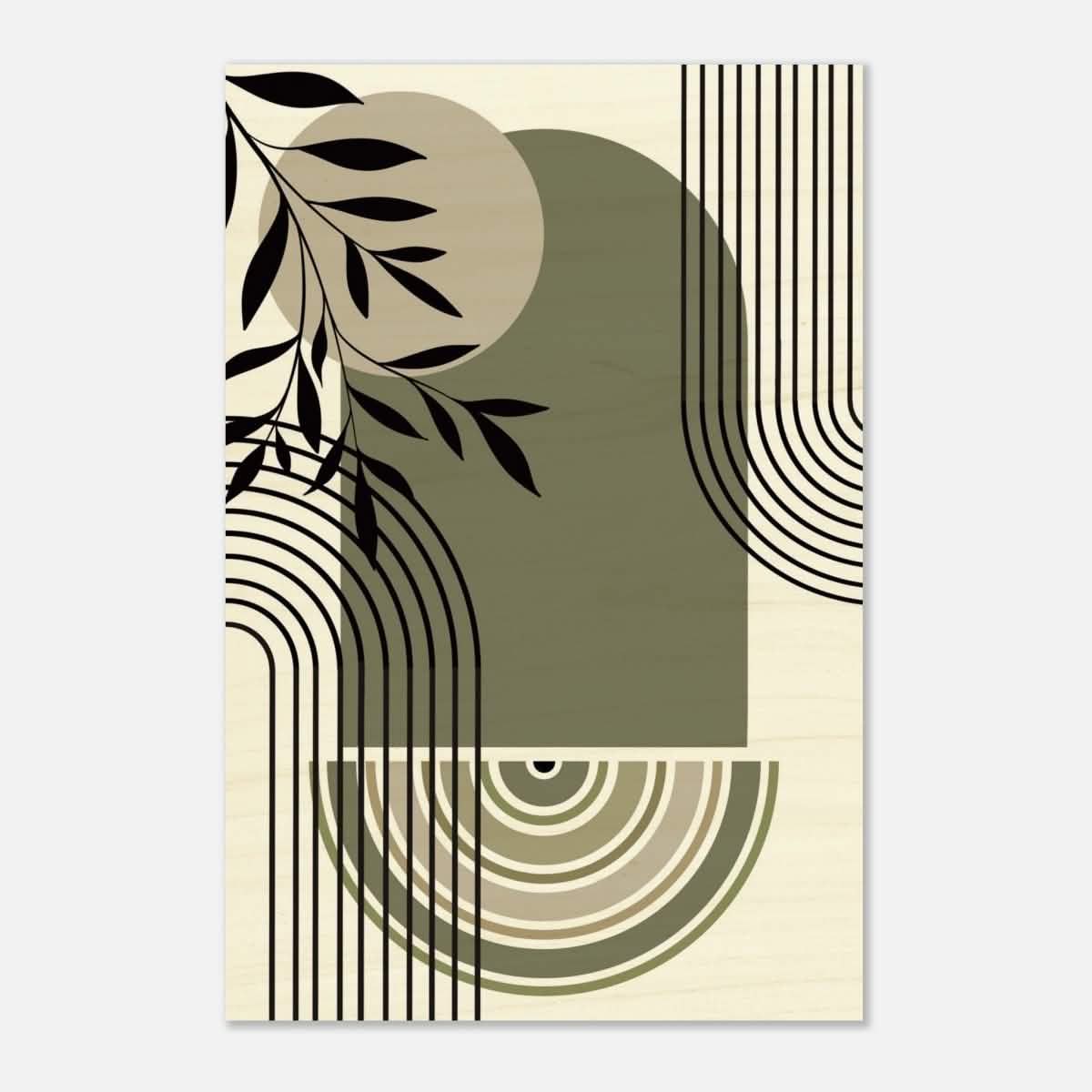 Da Vinci Bohemian Modern Art Wall art print - Wood Prints - 30x45 cm / 12x18″ - 