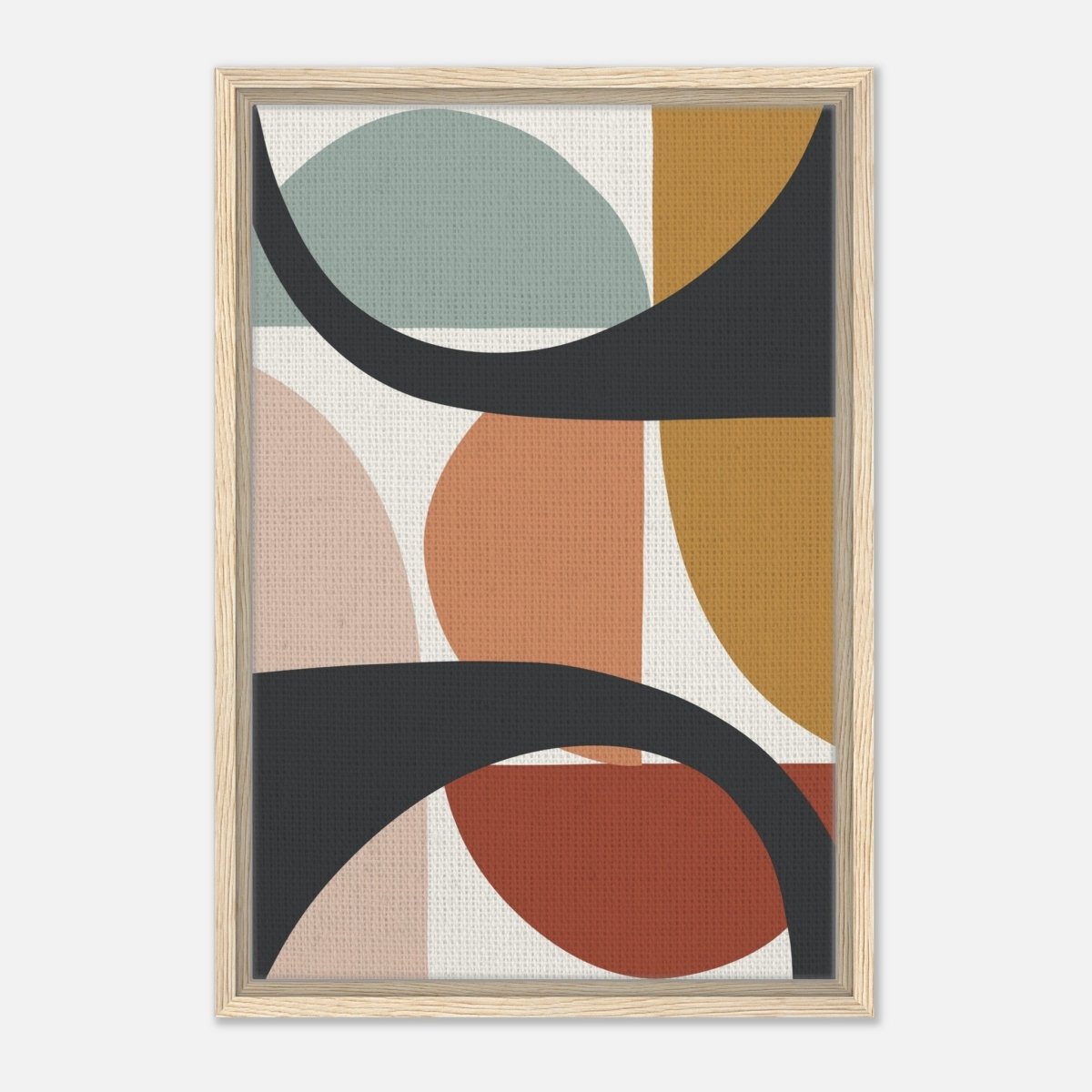 Da Vinci Bohemian Modern Art Wall art print - Framed Canvas - 40x60 cm / 16x24″ - Wood frame