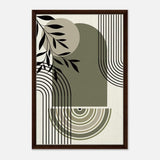 Da Vinci Bohemian Modern Art Wall art print - Framed Canvas - 50x75 cm / 20x30″ - Dark wood frame