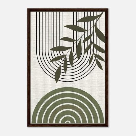 Da Vinci Bohemian Modern Art Wall art print - Framed Canvas - 60x90 cm / 24x36″ - Dark wood frame