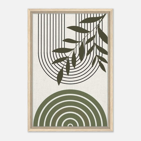 Da Vinci Bohemian Modern Art Wall art print - Framed Canvas - 40x60 cm / 16x24″ - Wood frame