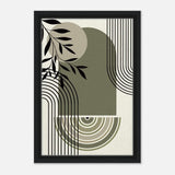 Da Vinci Bohemian Modern Art Wall art print - Framed Canvas - 30x45 cm / 12x18″ - Black frame