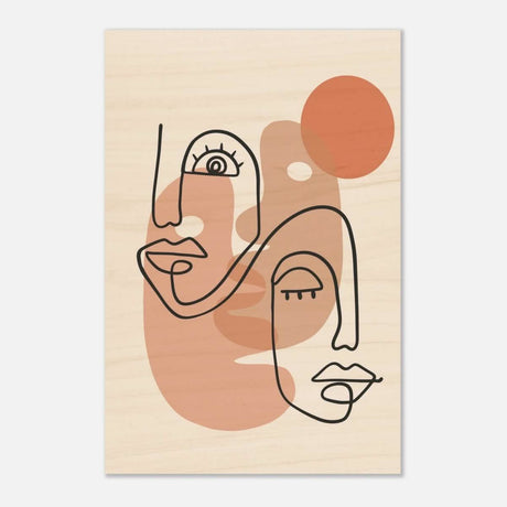 Da Vinci Bohemian Modern Art Wall art print - Wood Prints - 30x45 cm / 12x18″ - 