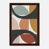 Da Vinci Bohemian Modern Art Wall art print - Framed Canvas - 30x45 cm / 12x18″ - Dark wood frame