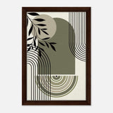 Da Vinci Bohemian Modern Art Wall art print - Framed Canvas - 30x45 cm / 12x18″ - Dark wood frame