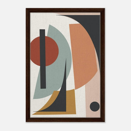 Da Vinci Bohemian Modern Art Wall art print - Framed Canvas - 40x60 cm / 16x24″ - Dark wood frame