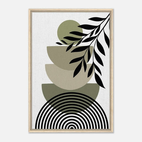 Da Vinci Bohemian Modern Art Wall art print - Framed Canvas - 60x90 cm / 24x36″ - Wood frame