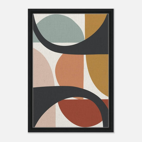 Da Vinci Bohemian Modern Art Wall art print - Framed Canvas - 40x60 cm / 16x24″ - Black frame