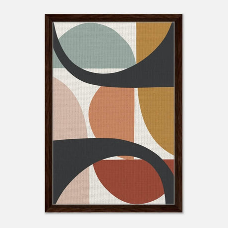 Da Vinci Bohemian Modern Art Wall art print - Framed Canvas - 40x60 cm / 16x24″ - Dark wood frame