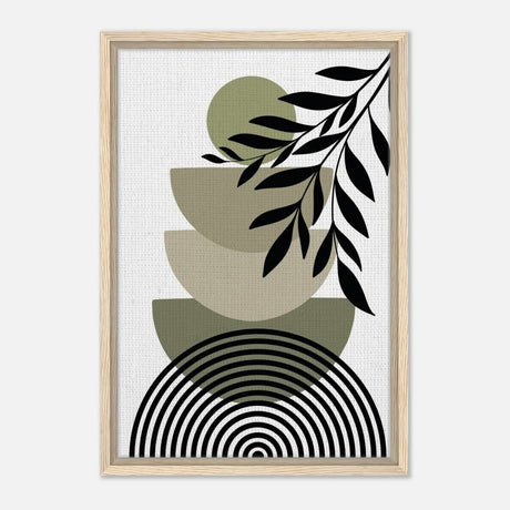 Da Vinci Bohemian Modern Art Wall art print - Framed Canvas - 40x60 cm / 16x24″ - Wood frame