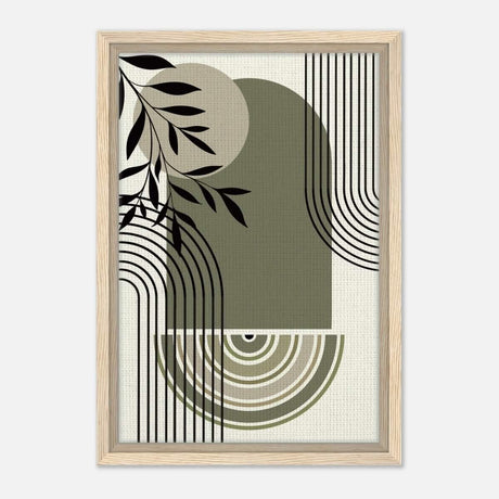 Da Vinci Bohemian Modern Art Wall art print - Framed Canvas - 30x45 cm / 12x18″ - Wood frame