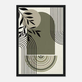 Da Vinci Bohemian Modern Art Wall art print - Framed Canvas - 50x75 cm / 20x30″ - Black frame