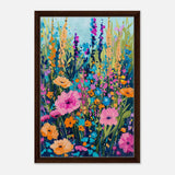 Da Vinci Contemporary Art Wall art print - Framed Canvas - 40x60 cm / 16x24″ - Dark wood frame