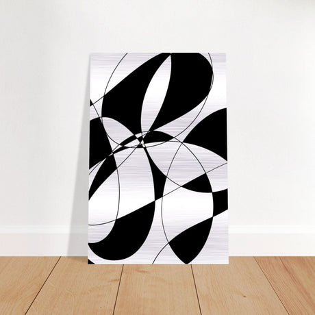 Da Vinci Contemporary Minimalist Art - Brushed Aluminum Print - 40x60 cm / 16x24″ - 