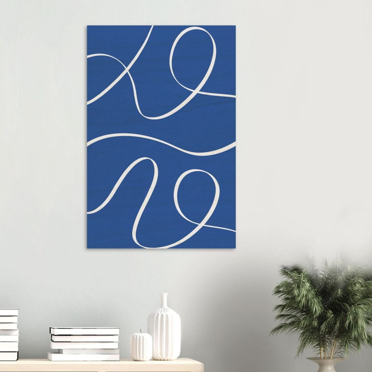 Da Vinci Contemporary Minimalist Wall Art - Wood Prints - 60x90 cm / 24x36″ - 10 mm