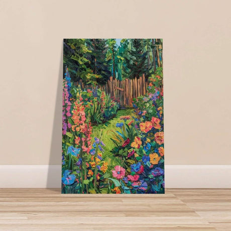 Da Vinci Contemporary Modern Art Wall art print | English garden - Wood Prints - 40x60 cm / 16x24″ - 