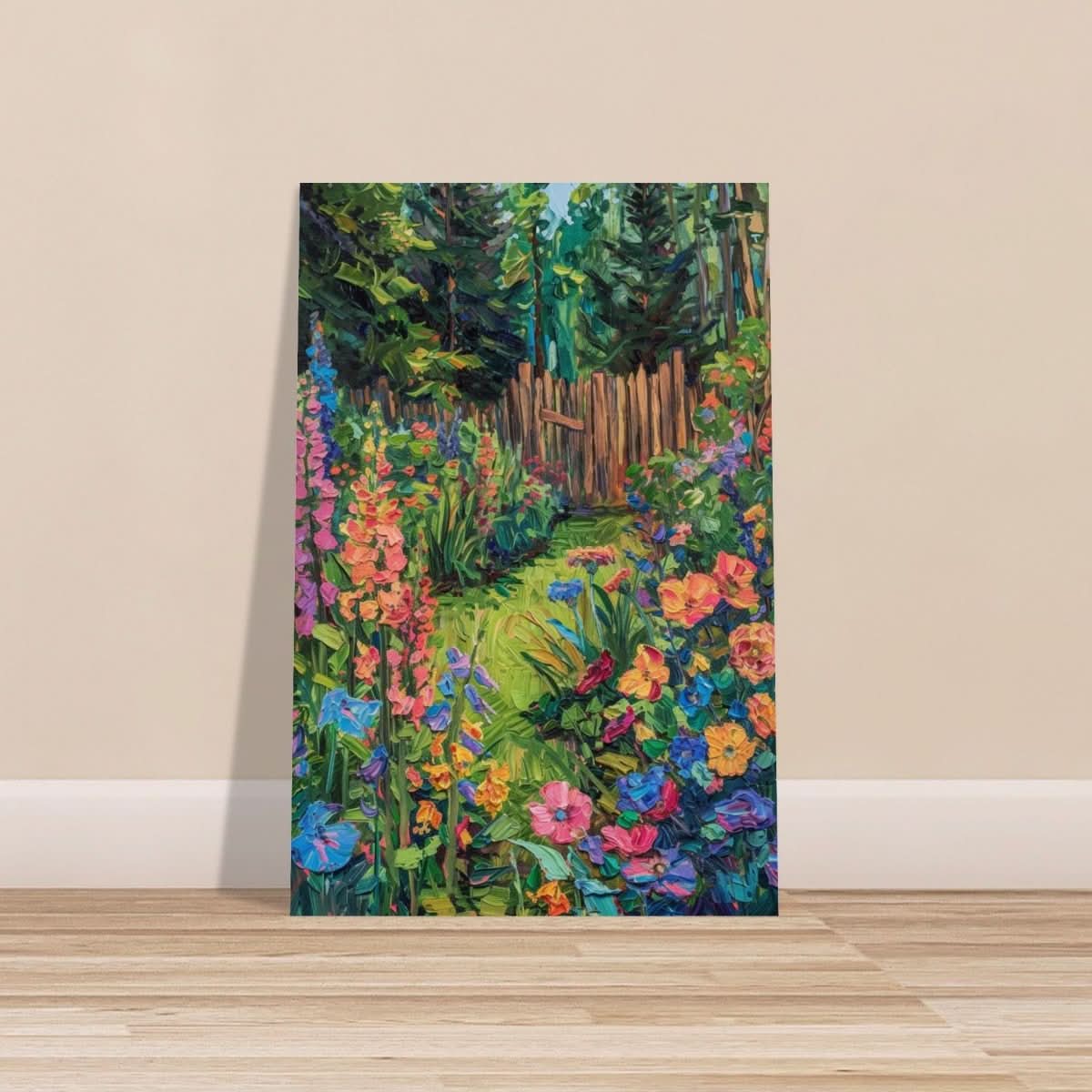 Da Vinci Contemporary Modern Art Wall art print | English garden - Wood Prints - 60x90 cm / 24x36″ - 