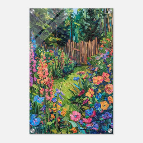 Da Vinci Contemporary Modern Art Wall art print | English garden - Acrylic Print - 40x60 cm / 16x24″ - 