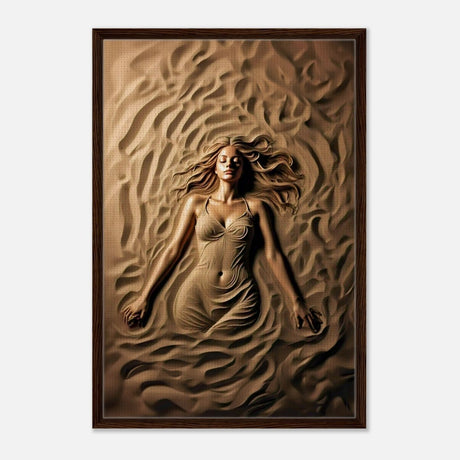 Da Vinci Contemporary Modern Art Wall art print | Sand Woman - Acrylic Print - 30x45 cm / 12x18″ - 