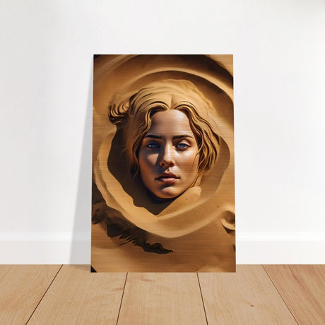 Da Vinci Contemporary Modern Art Wall art print | Sand Woman - Brushed Aluminum Print - 30x45 cm / 12x18″ - 